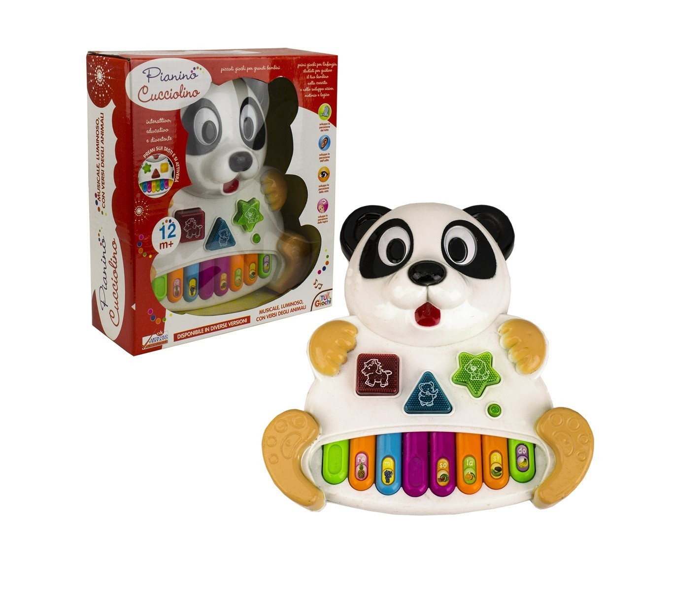 104407 Jeu musical PIANINO CUCCIOLINO joue et apprend avec lumières et sons