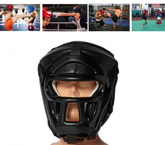 Casque de defense arts kickboxing, le karaté, MMA, masque de contact de boxe