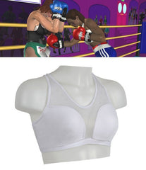 Top dossard -brassiere de coton élastique avec gardes amovibles pour le sport