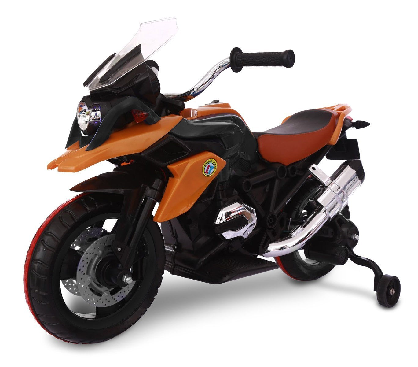 LT873 Moto de course électrique 12V pour enfant Flower siège en cuir
