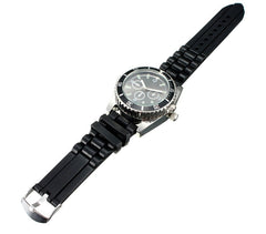 4483 Montre GRINDER avec broyeur à tabac intégré et bracelet en silicone