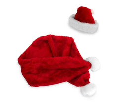 064227 Set bonnet et écharpe PÈRE NOËL pour chiens de petite taille
