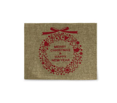718328 Chemin de table THÈME DE NOËL 28x270 cm différents modèles fibre de jute