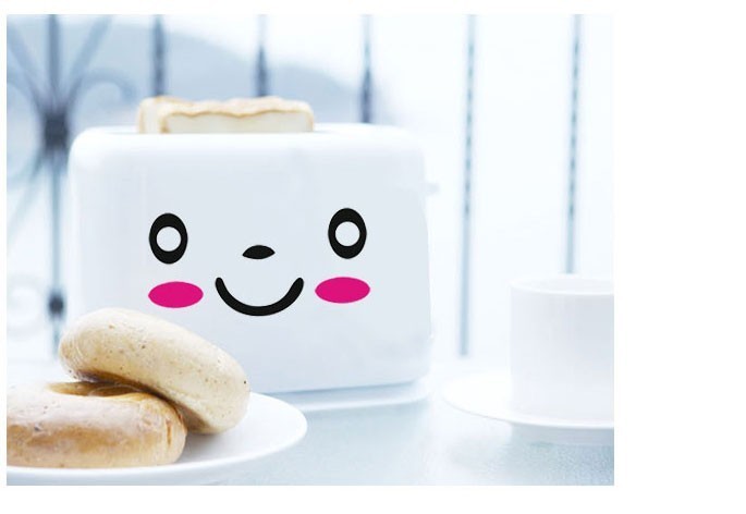 Sticker de sourire autocollants - décorer la maison porte du réfrigérateur - wc