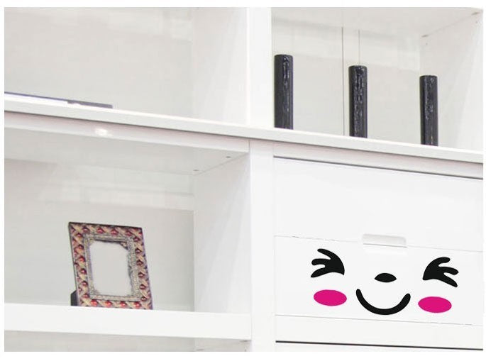 Sticker de sourire autocollants - décorer la maison porte du réfrigérateur - wc