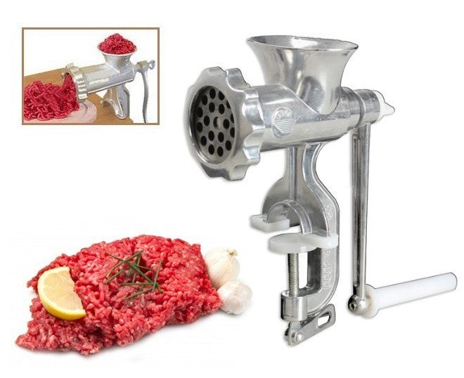 Hachoir de viande - pince et manivelle