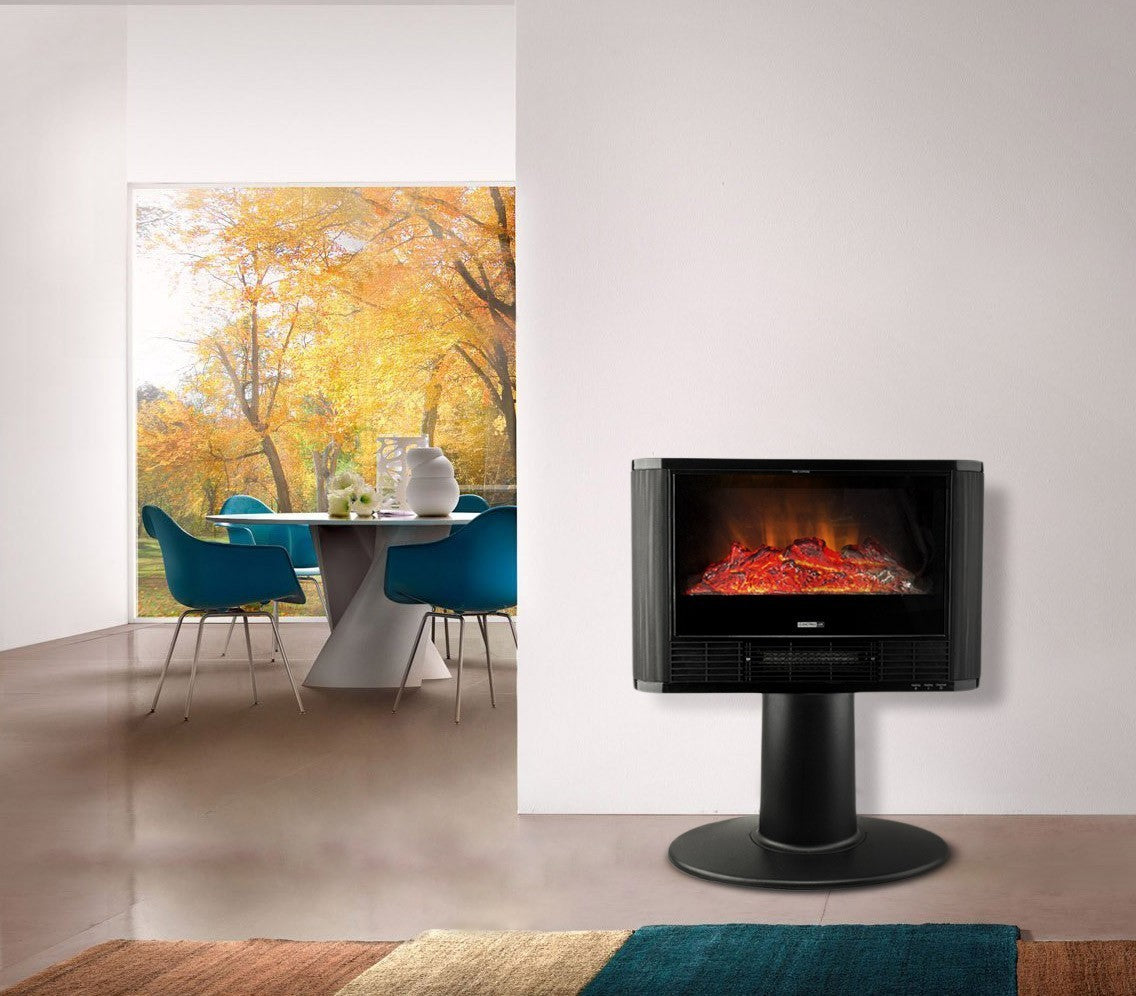 585906 Cheminée électrique sur pied DICTROLUX effet de flammes 900-1800 Watt