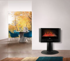 585906 Cheminée électrique sur pied DICTROLUX effet de flammes 900-1800 Watt