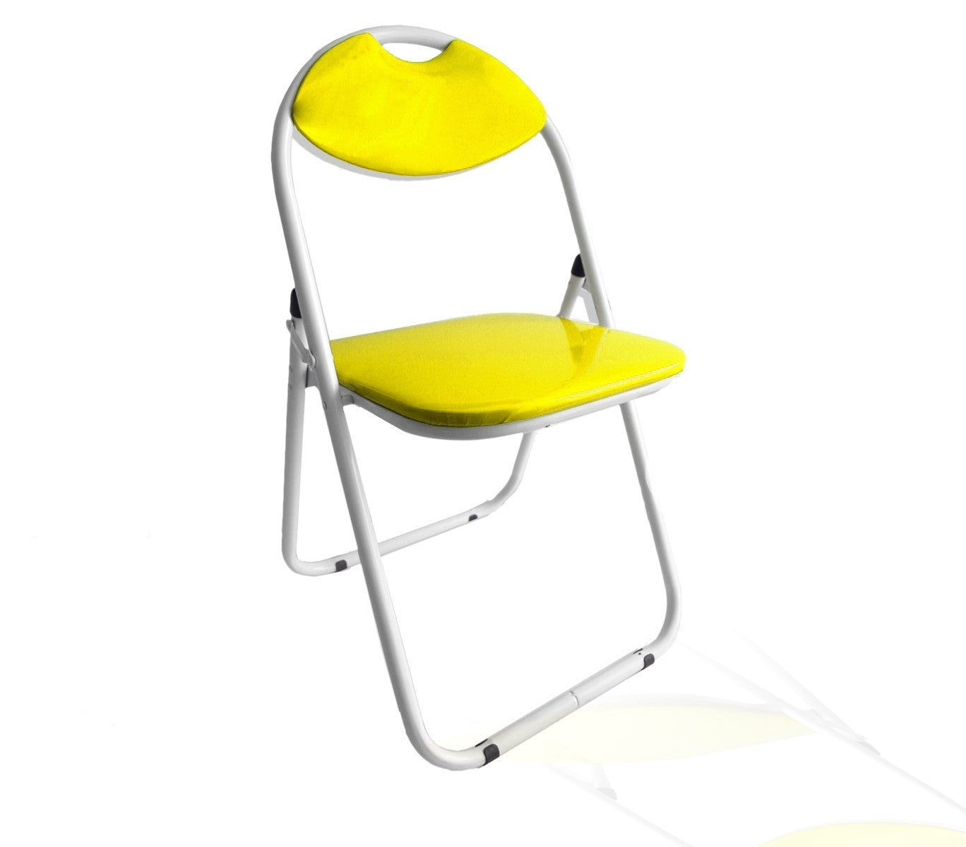 Set de 4 chaises pliantes VESTIAMO CASA dossier assise rembourrés effet brillant