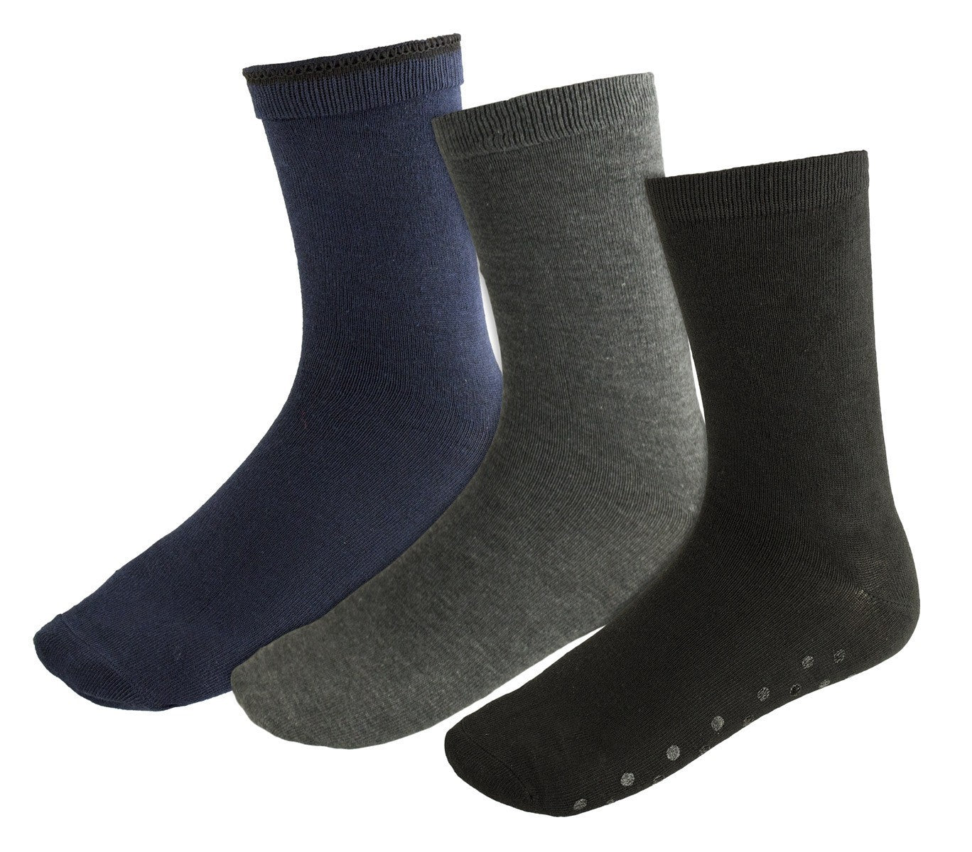 N-829 Lot de 3 paires chaussettes antidérapantes homme SOCKS taille unique 40/46