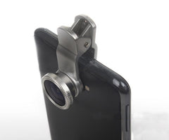 Set de 2 lentilles/objectifs smartphones avec fisheye universel grand angle