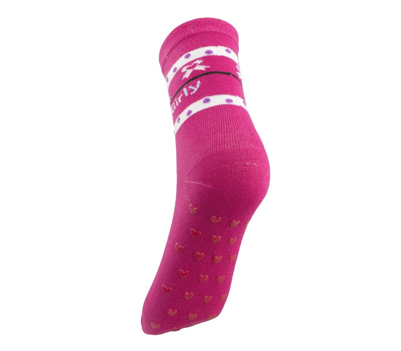 N523 Lot de 6 paires chaussettes antidérapantes fille SHALLY taille unique 22/26