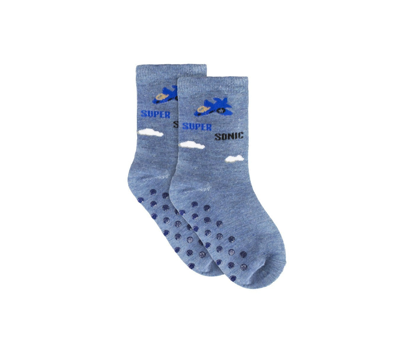 N623 Lot 6 paires chaussettes antidérapantes garçon BABY BOY taille unique 22/26