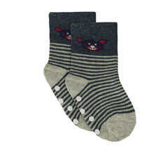 N608 Lot 6 paires chaussettes antidérapantes bébé MOVE BOY tailles 0 à 24 mois