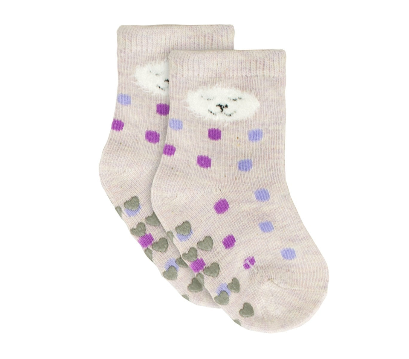 N608 Lot 6 paires chaussettes antidérapantes bébé MOVE GIRL tailles 0 à 24 mois