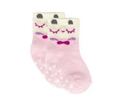 N608 Lot 6 paires chaussettes antidérapantes bébé MOVE GIRL tailles 0 à 24 mois