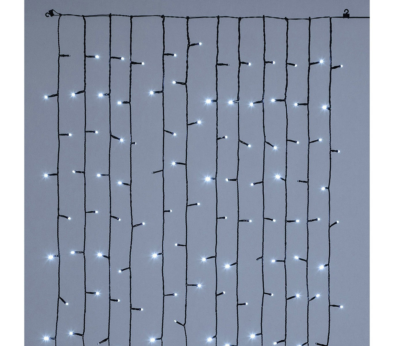 561313 Rideau lumineux Noël 180 led lumière froide pour sapins jusqu'à 180 cm