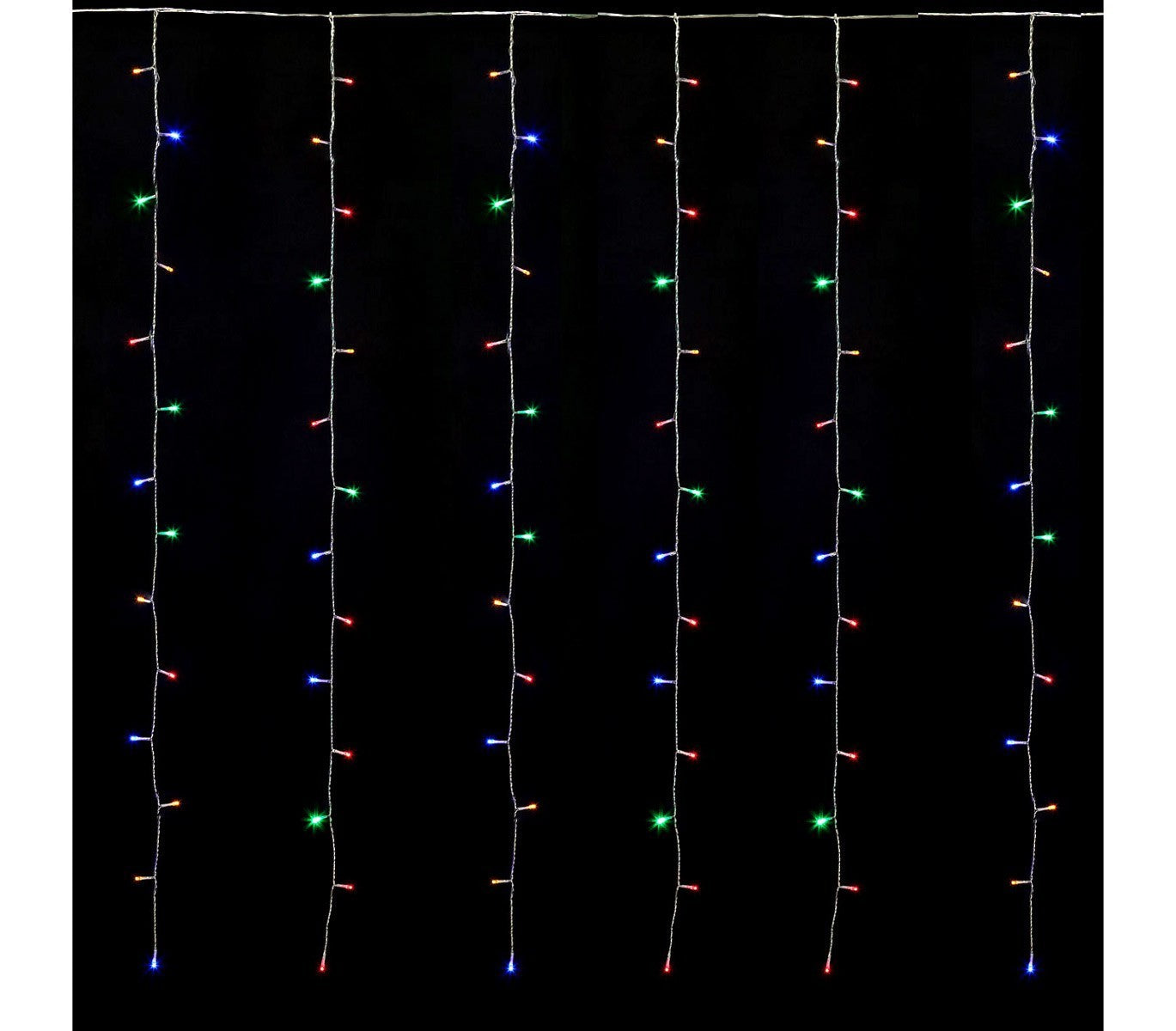 561326 Rideau lumineux Noël 270 led lumière multicolore pour sapin de 210 cm
