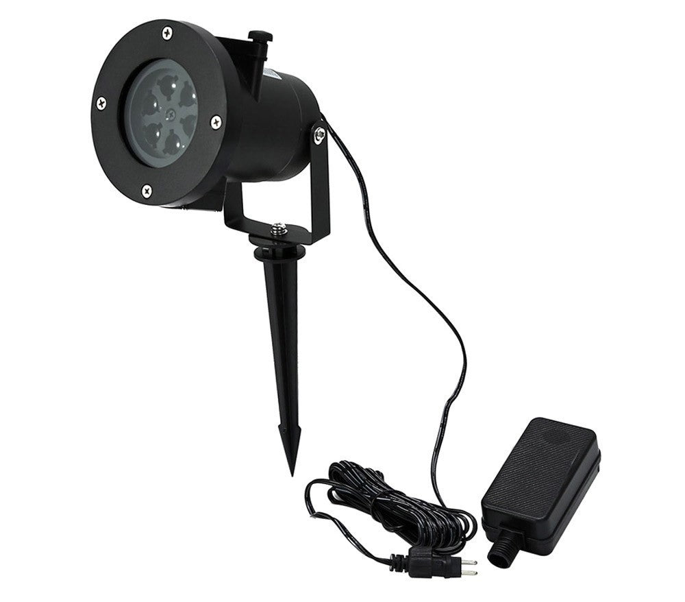 560896 Projecteur laser LED lumineux effet FLOCONS d'extérieur résistant à l'eau