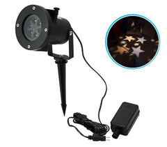 560895 Projecteur laser LED lumineux effet ÉTOILES d'extérieur résistant à l'eau