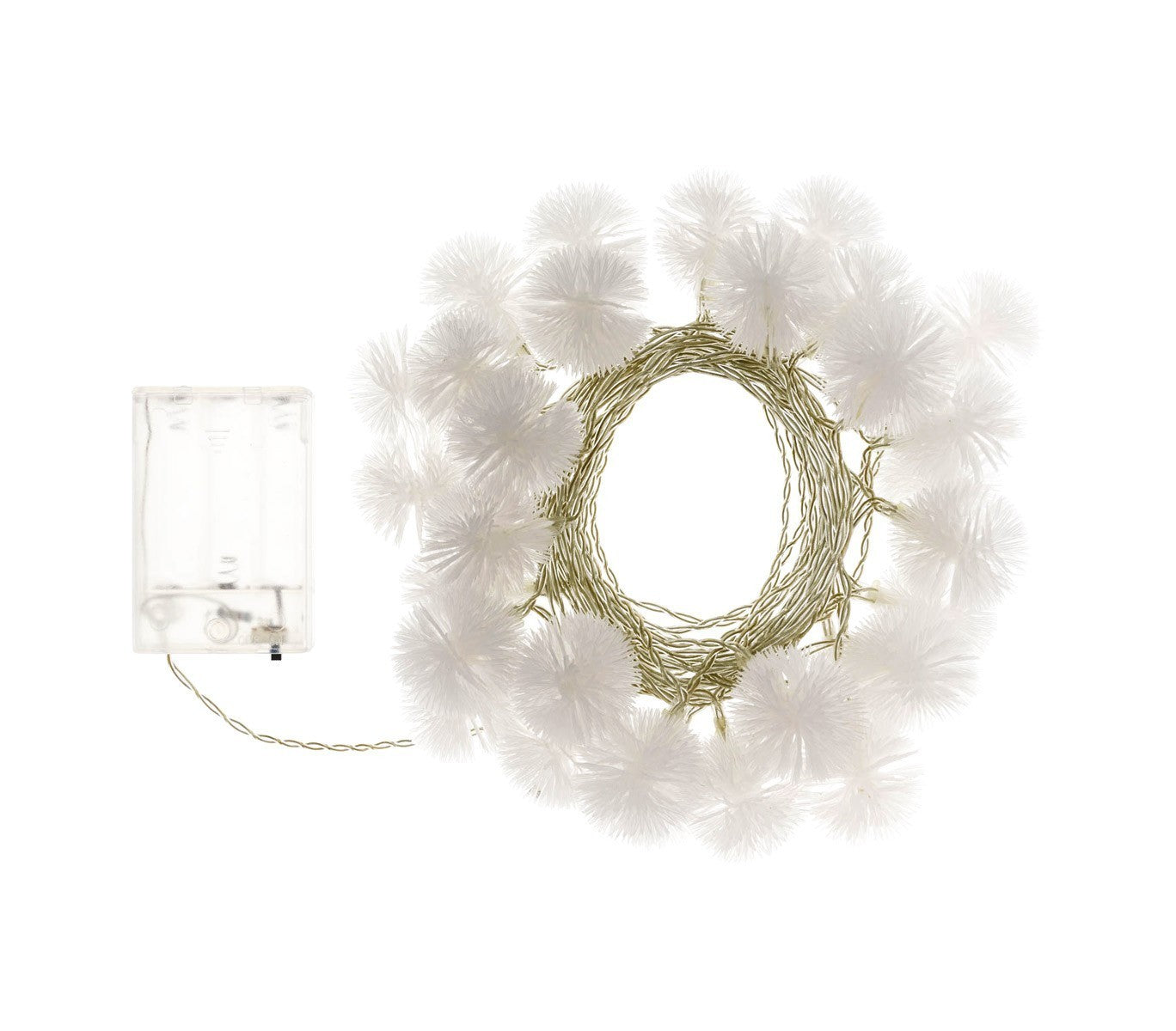 561042C Guirlande lumineuse intérieur de Noël 20 LED forme flocon neige à pile