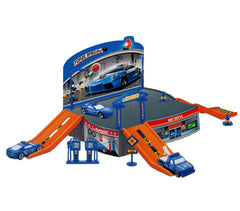 121836 Playset station de police avec un hélicoptère et des véhicules