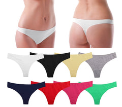 F6128 Lot de 6 strings en coton pour femme modèle SCARLETT plusieurs tailles