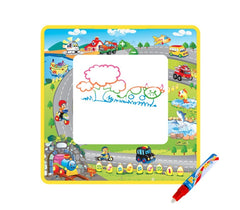 121773 Tapis magique musical 50x50 cm pour dessiner avec feutre à l'eau