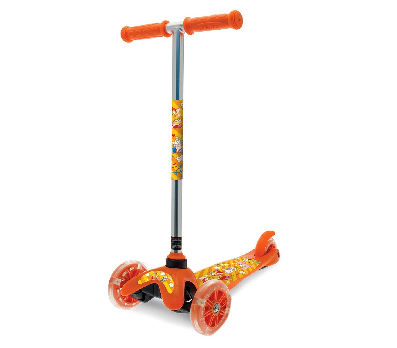 515326 Trottinette à 3 roues lumineuses TWISTER SCOOTER en aluminium h 67 cm