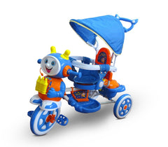 LT813 Tricycle poussette à pédales Manu et Tomas capot et siège rembourré