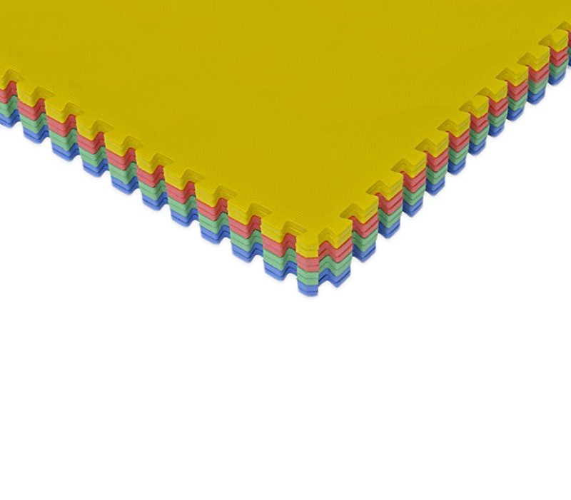 393062 Tapis puzzle en mousse 4 pièces à assembler MULTICOLORE  60 x 60 x 1 cm