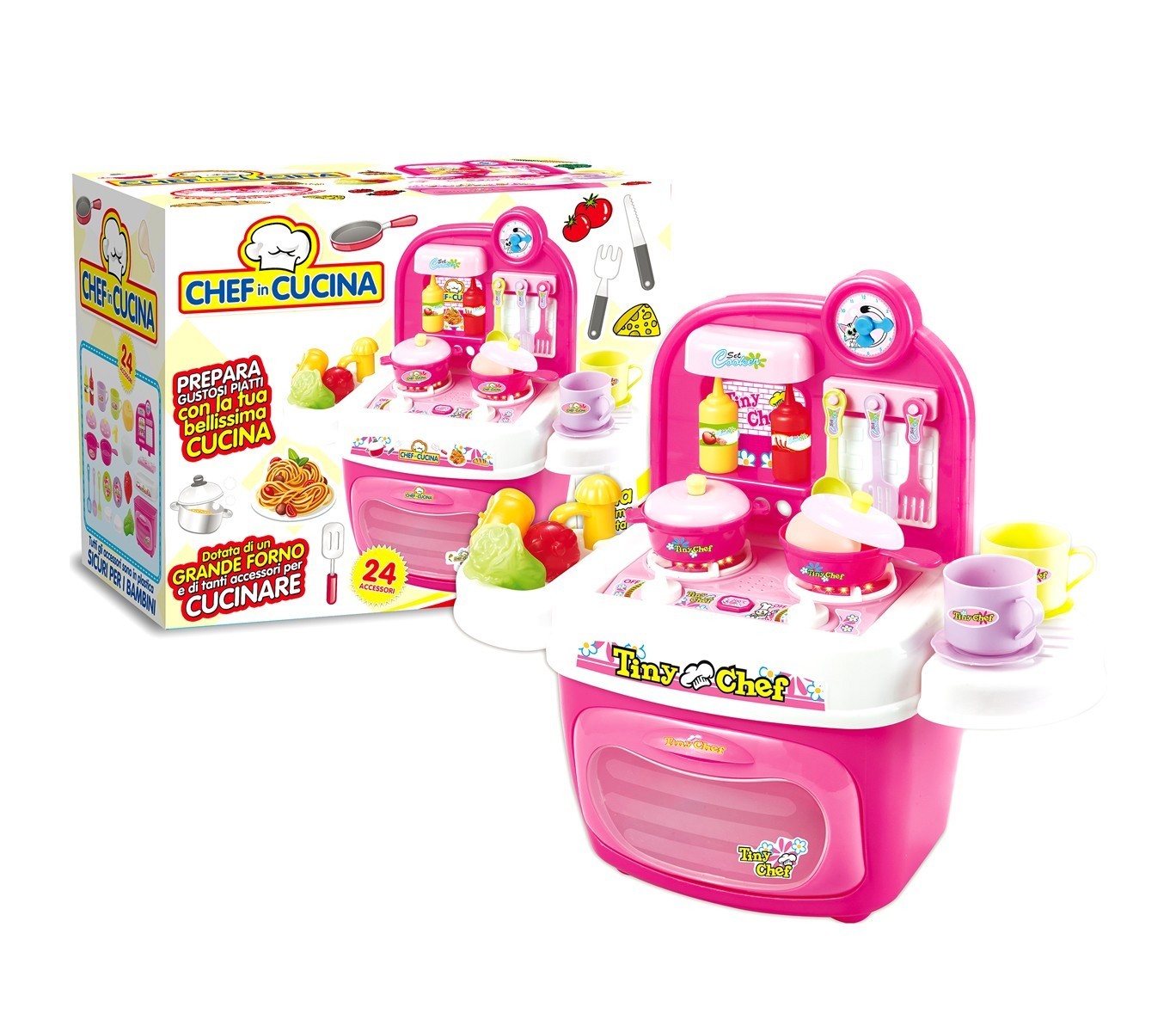 647249 Cuisine CHEF DANS LA CUISINE lumières et sons réalistes 24 accessoires