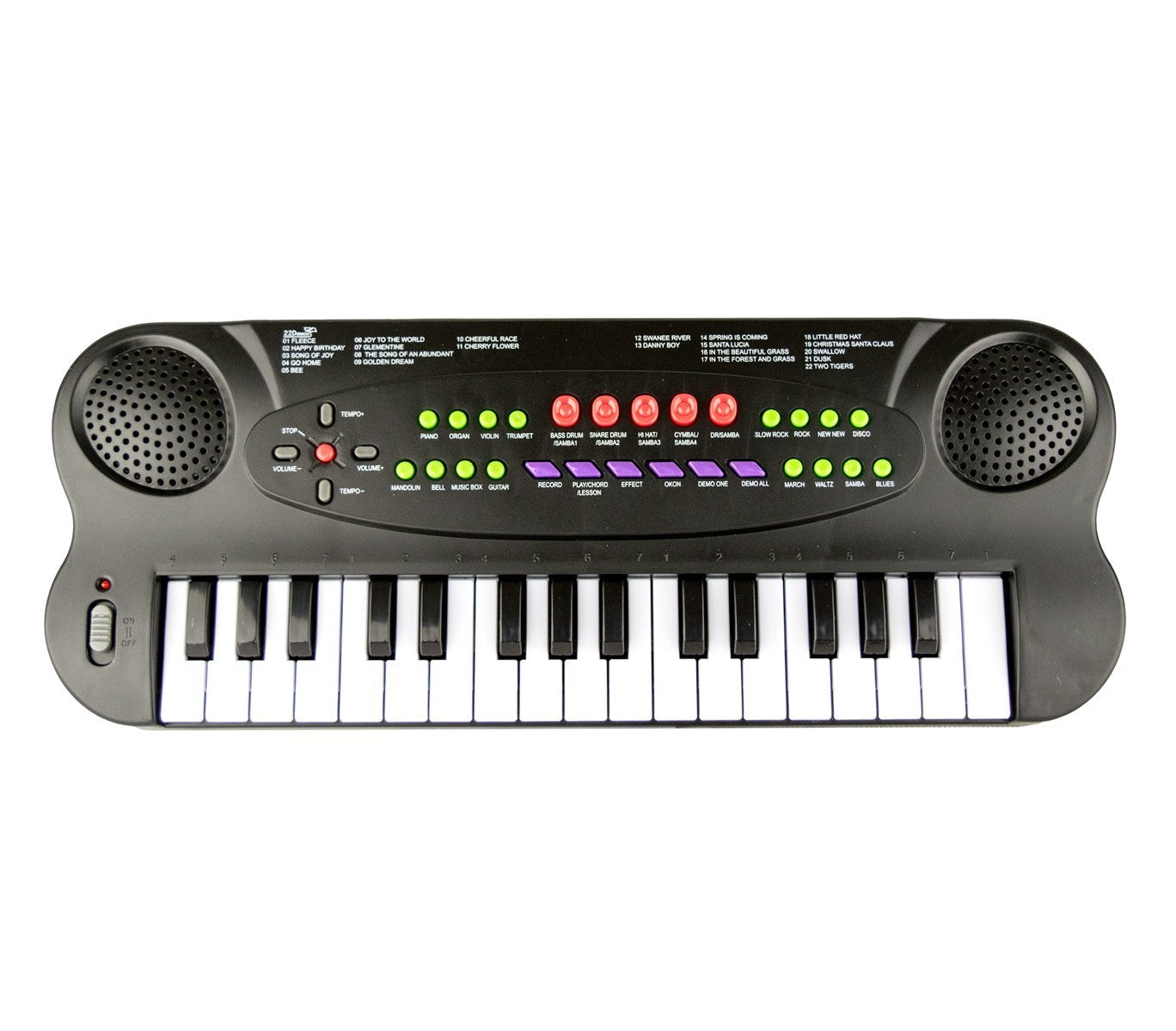 101045 Clavier électronique jouet avec microphone 32 touches et bases rythmiques