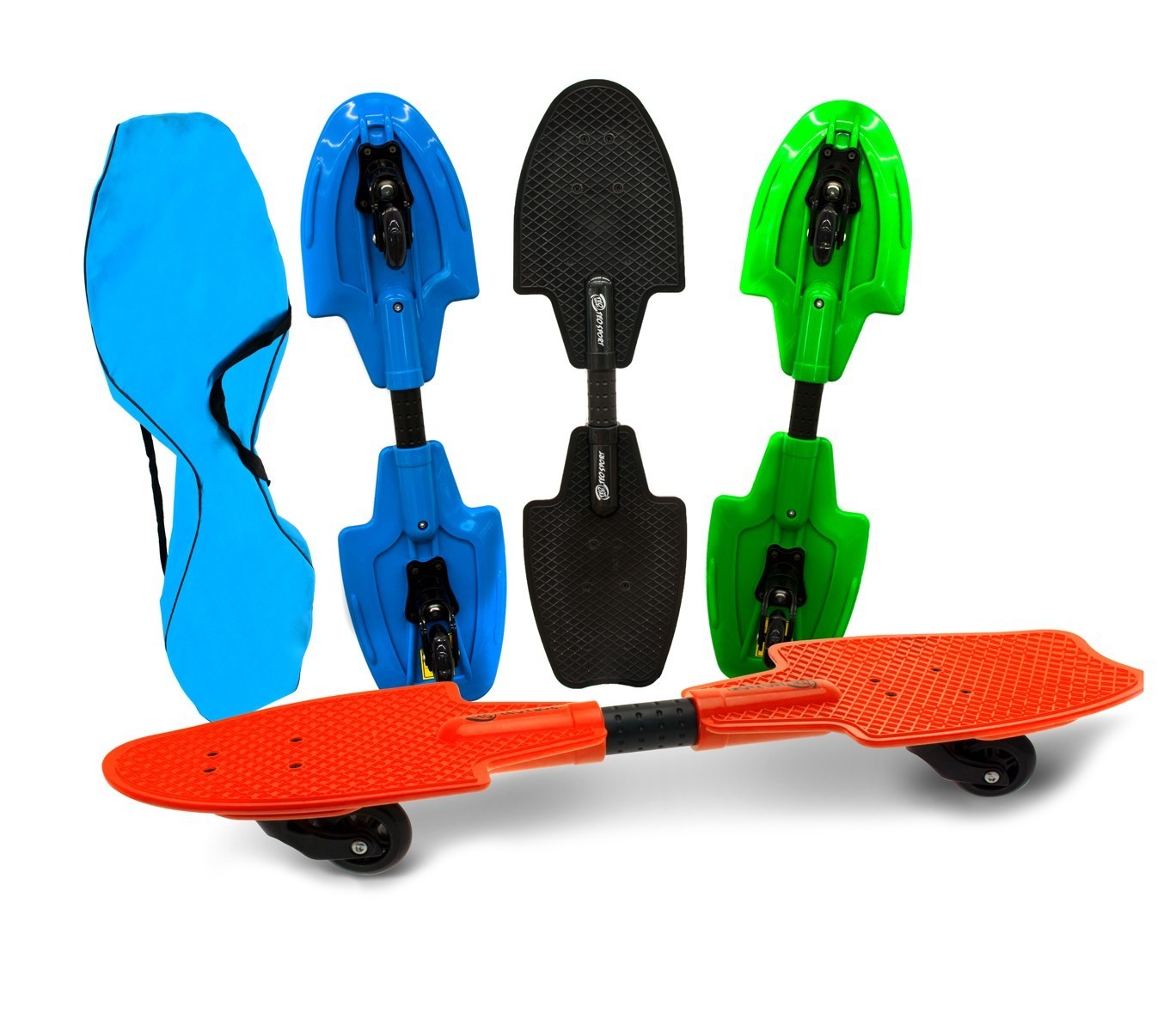 515579 Waveboard fluo roulements ABEC 7 avec roues à LED lumineuses