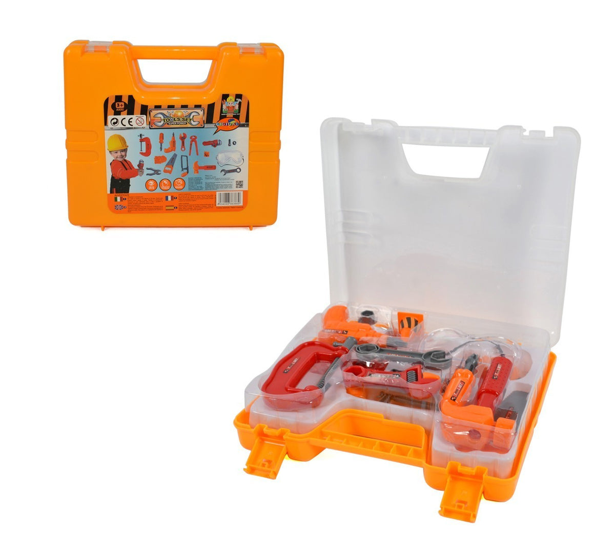 363669 Boîte à outils pour enfant CIGIOKI avec 15 accessoires