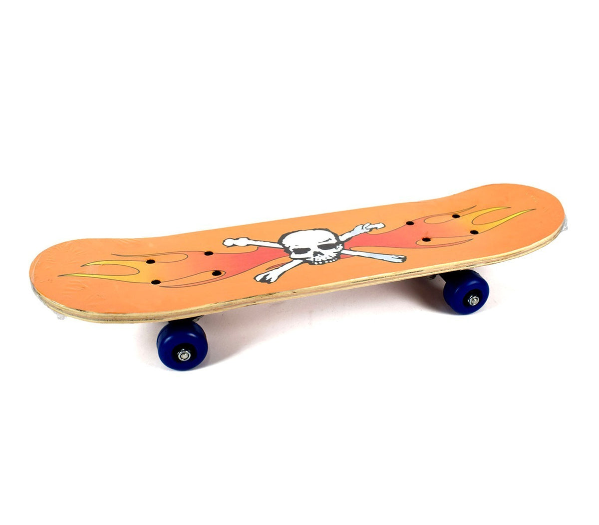 122655 Skateboard en bois JUMP STYLE 60 x 20 cm modèles Tête de mort ou Requin