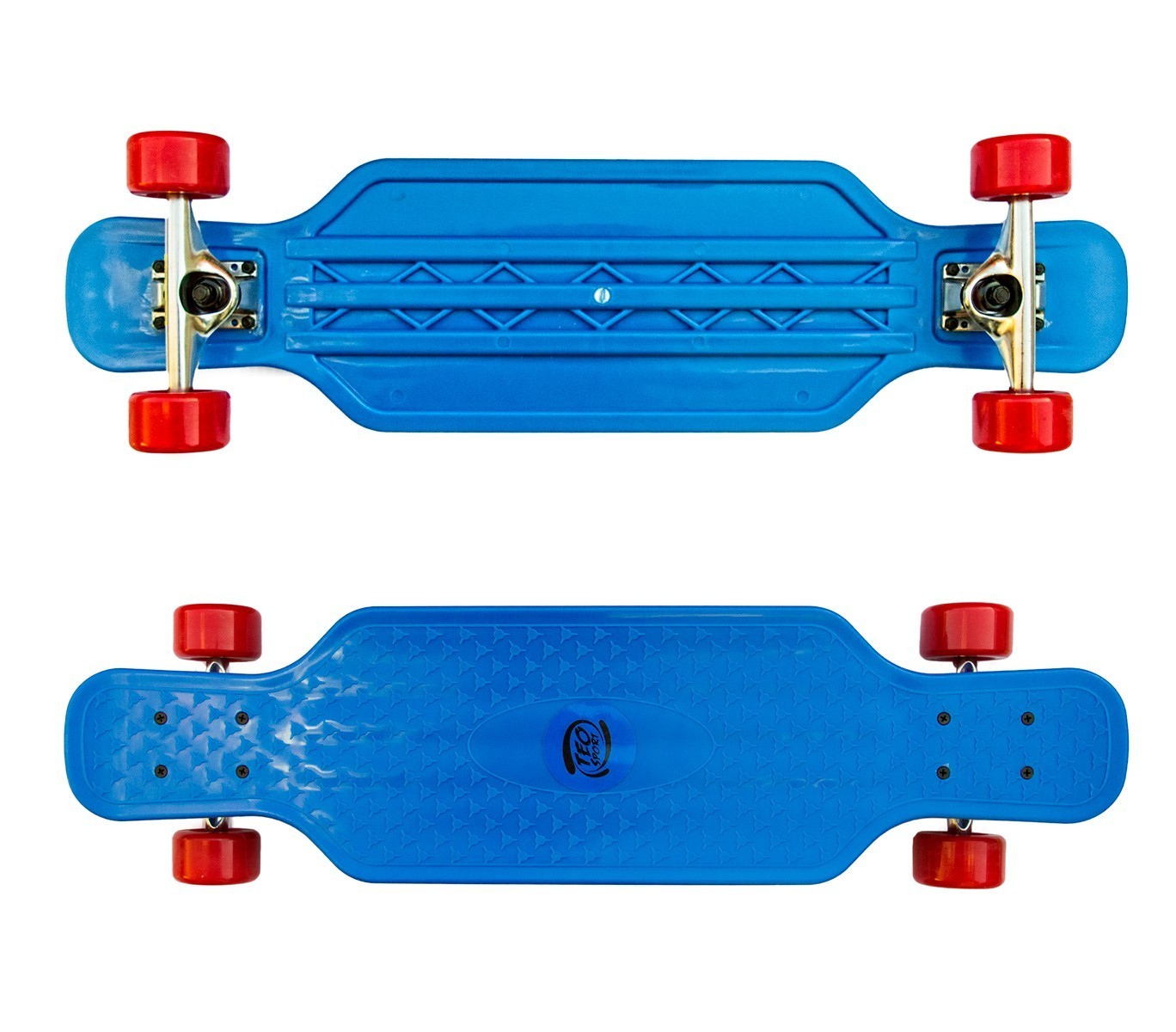515654 Skateboard antidérapant ABS COULEURS FLUO roulements ABEC 7 80 cm