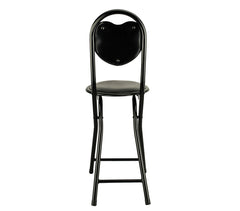 Tabouret de bar à dossier pliant CUORE DOLLY MATCH plusieurs couleurs 75 x 30 cm