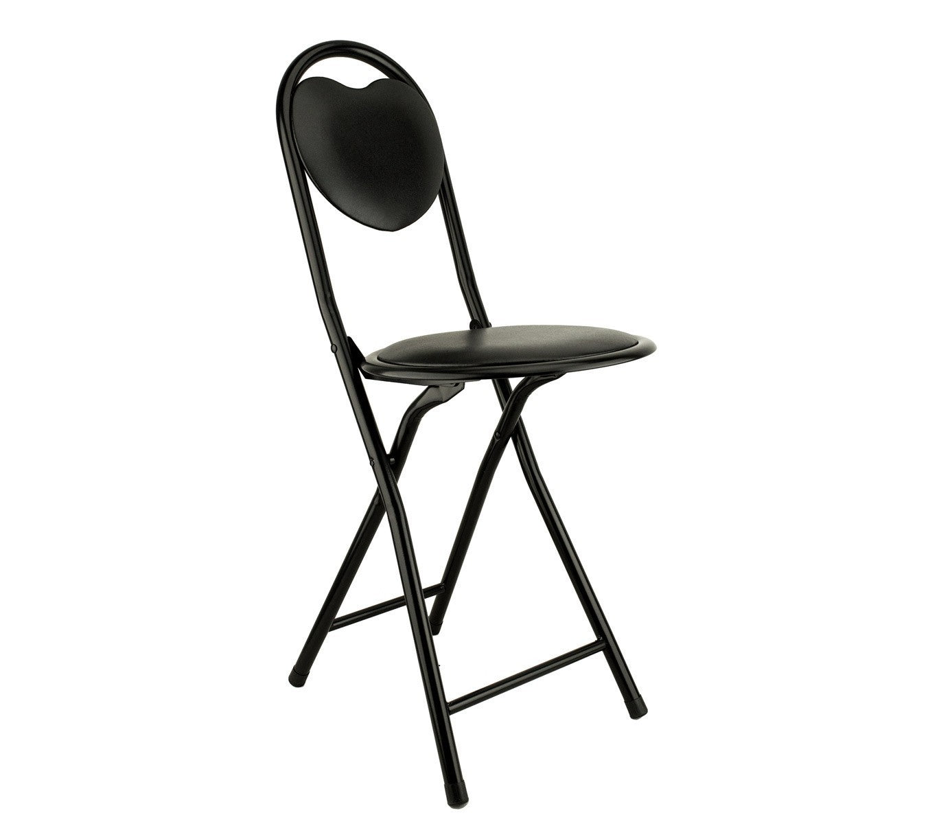 Tabouret de bar à dossier pliant CUORE DOLLY MATCH plusieurs couleurs 75 x 30 cm