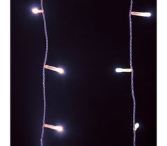 561283 Rideau lumineux d'extérieur de Noël 96 led 3 mt x 0.6 cm lumière froide 