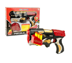 394915 Pistolet en plastique CIGIOKI LASER avec des cibles et 6 balles souples