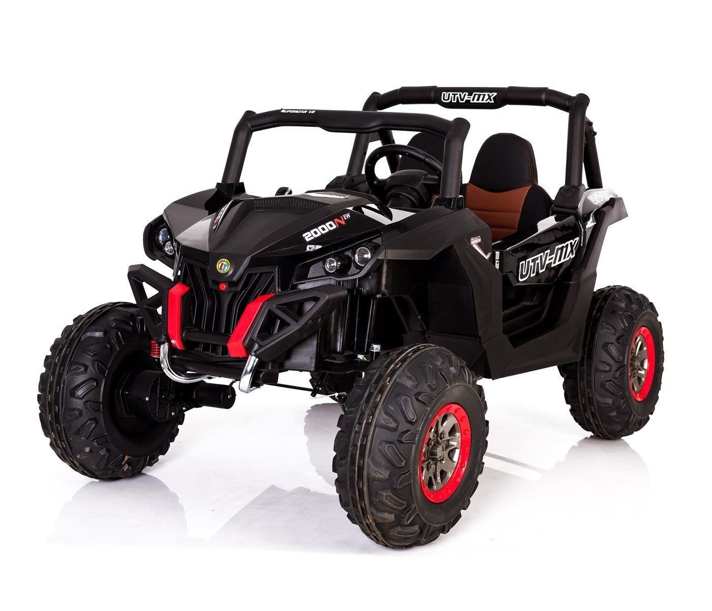 LT878 Quad électrique pour enfant modèle THUNDER 4 amortisseurs siège en cuir