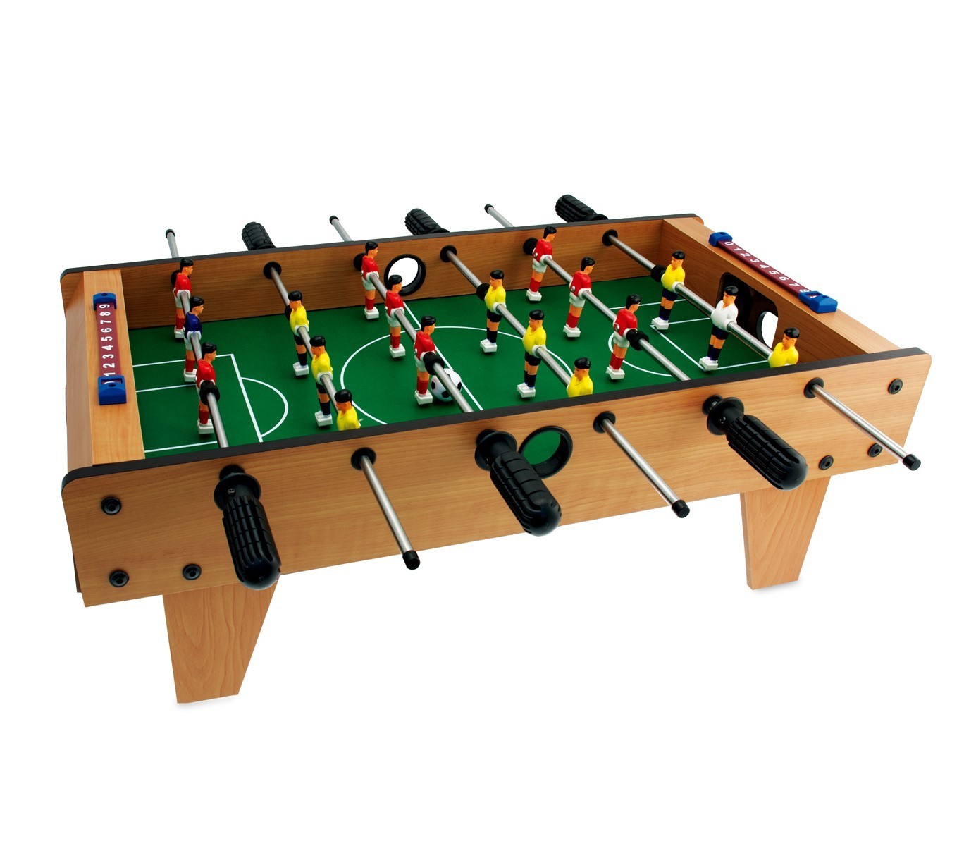 634454 Baby-foot de table en bois FOOTBALL TEOREMA 6 barres 69 x 37 cm