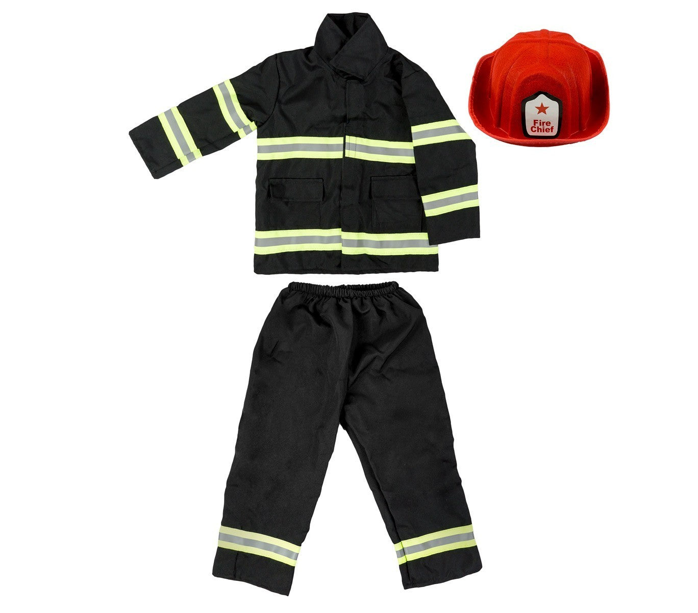 360190 Costume de Carnaval déguisement de Pompier pour enfant avec casque inclus
