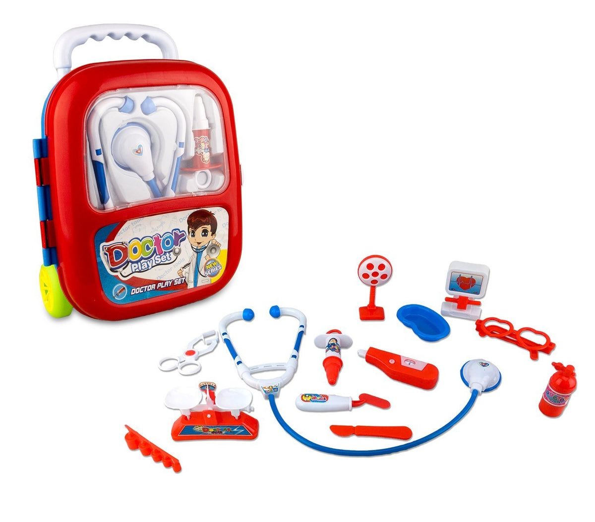 363751 Playset docteur TROLLEY CIGIOKI avec 13 accessoires fantastiques