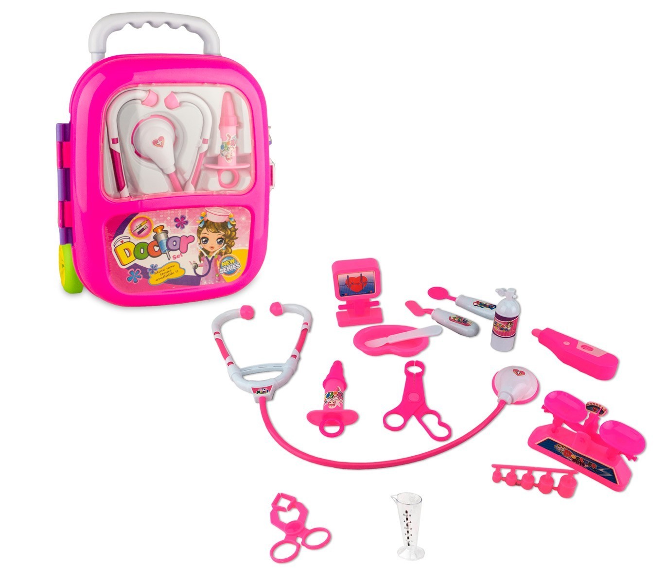 363751 Playset docteur TROLLEY CIGIOKI avec 13 accessoires fantastiques