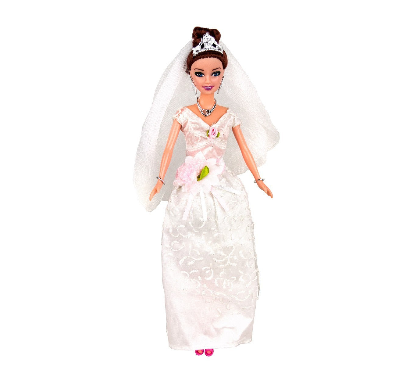 223246 Poupée MARIÉE MAGNIFIQUE avec voile et des accessoires