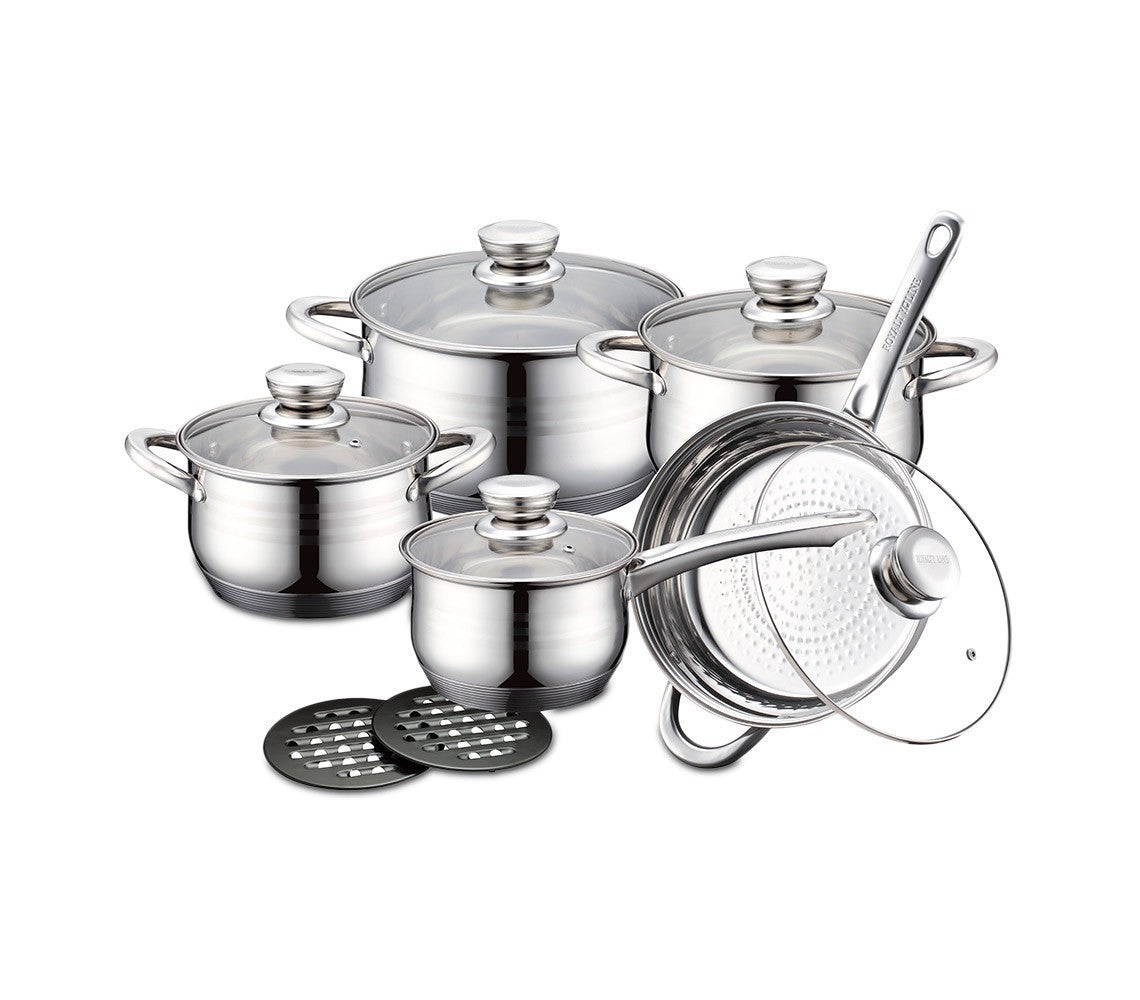 RL-1232 Batterie de cuisine ROYALTY LINE en acier inoxydable 12 pièces