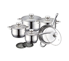 RL-1232 Batterie de cuisine ROYALTY LINE en acier inoxydable 12 pièces