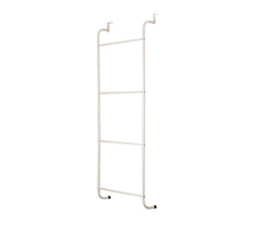 4497 Porte-serviettes à suspendre gain de place en acier blanc 110 x 40 x 13 cm